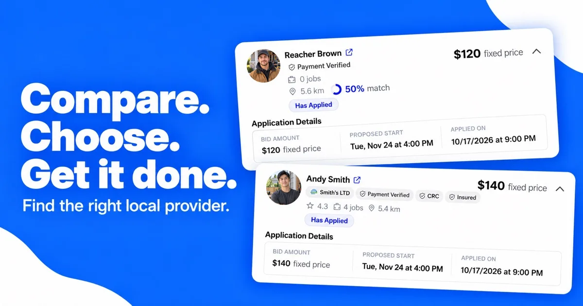 Compare Local Pros on HelperGen