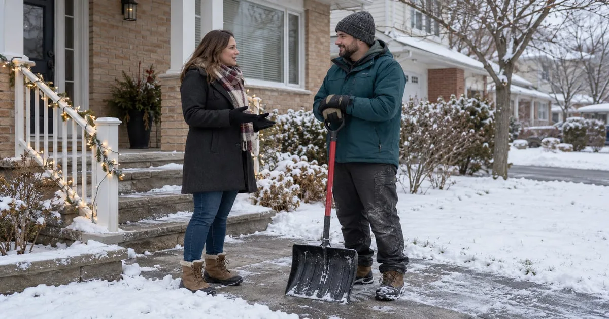Book Winter Support Early: Snow Shovelling and Holiday Lights